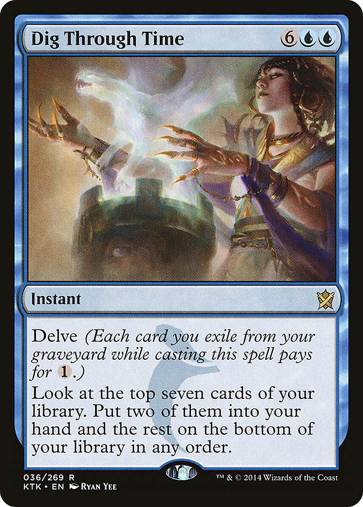 Dig Through Time (KTK-036) [Khans of Tarkir] Foil
