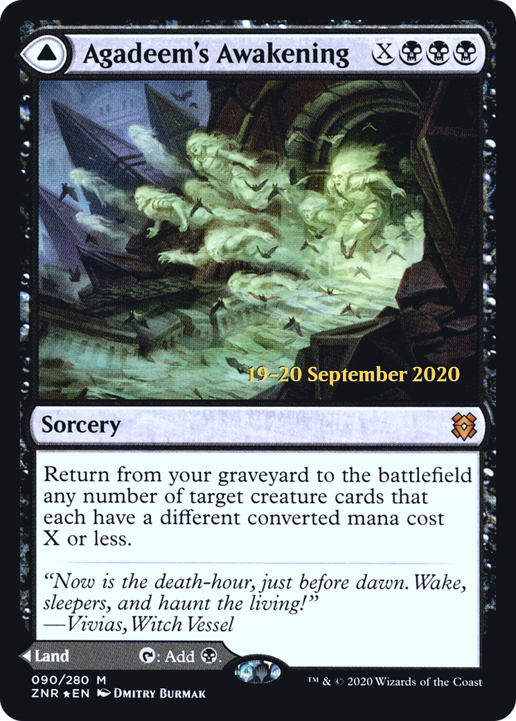 Agadeem's Awakening // Agadeem, the Undercrypt (PRE-90S) [Zendikar Rising Promos] Foil