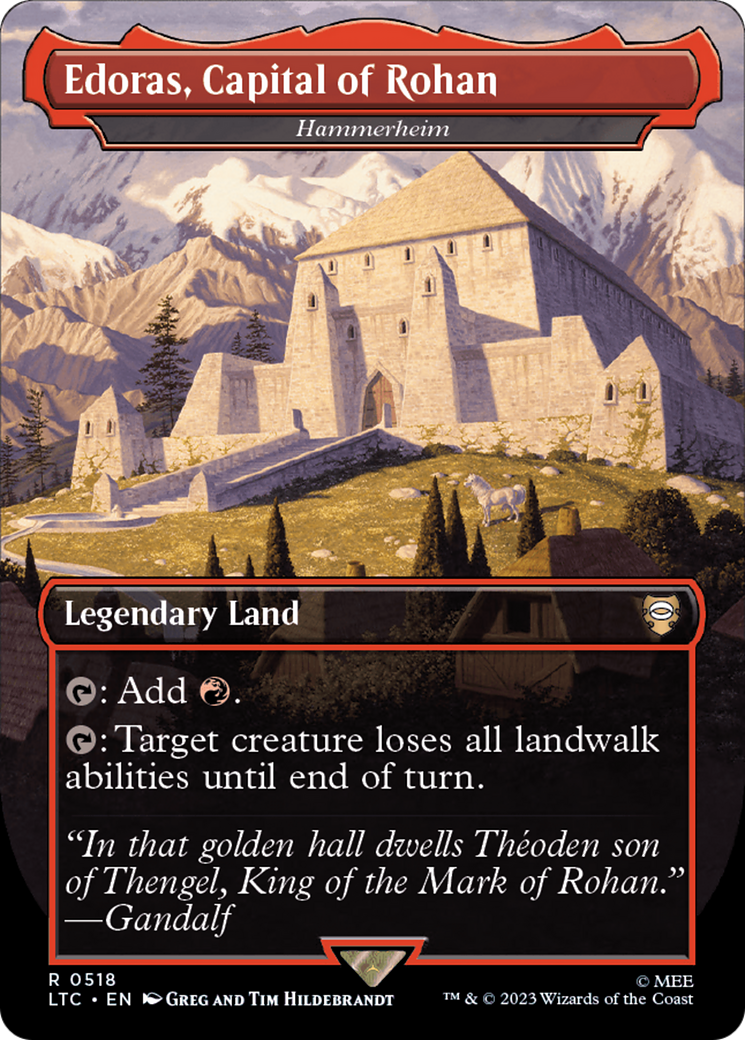 Edoras, Capital of Rohan - Hammerheim (Borderless) (LTC-518) [Tales of Middle-earth Commander] / Edoras, Capital of Rohan (Borderless)