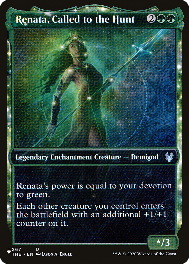 Renata, Called to the Hunt (LIST-THB-267) [The List]: (enchantment, Showcase)