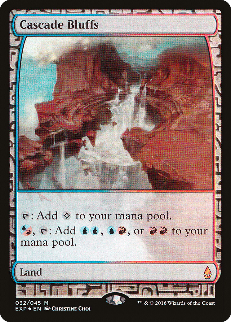 Cascade Bluffs (EXP-032) [Zendikar Expeditions] Foil