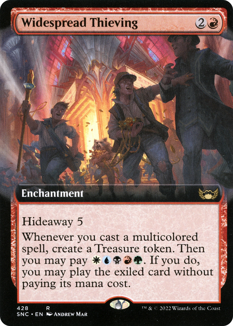 Widespread Thieving (SNC-428) [Streets of New Capenna]: (Extended Art)