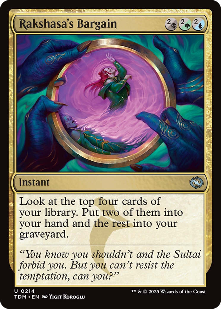 Rakshasa's Bargain (TDM-214) [Tarkir: Dragonstorm]
