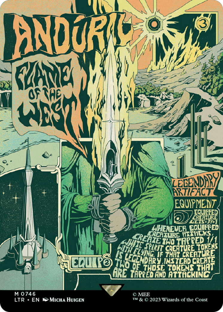 Andúril, Flame of the West (LTR-746) [The Lord of the Rings: Tales of Middle-earth] (Borderless) Foil