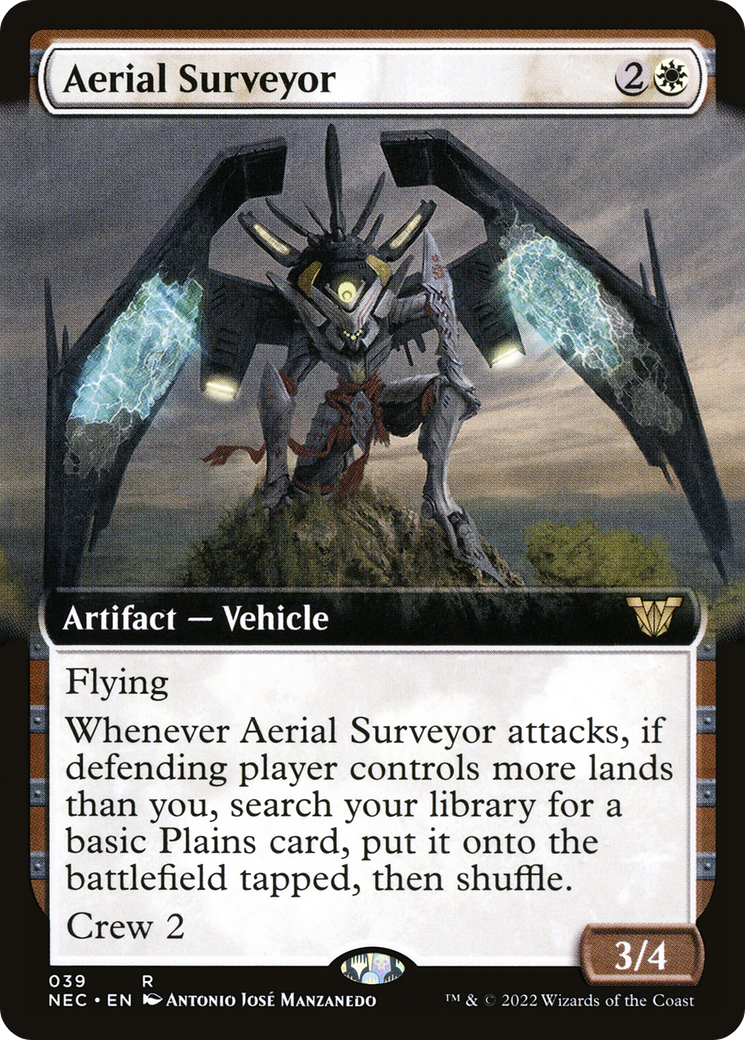 Aerial Surveyor (Extended Art) (NEC-039) [Neon Dynasty Commander]
