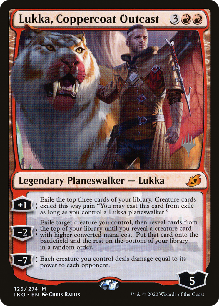 Lukka, Coppercoat Outcast (PPIKO-125P) [Ikoria: Lair of Behemoths Promos] Foil