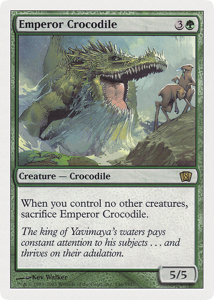 Emperor Crocodile [Eighth Edition] Foil