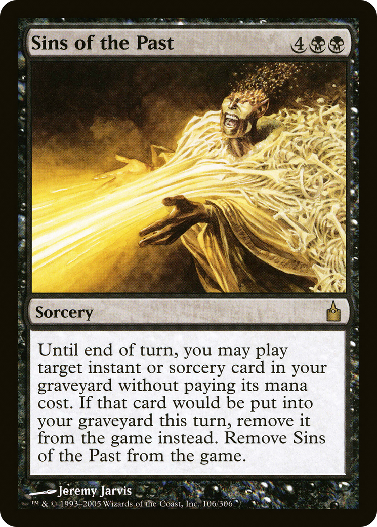 Sins of the Past (RAV-106) [Ravnica: City of Guilds] Foil