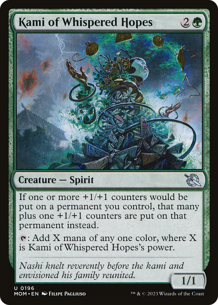 Kami of Whispered Hopes (MOM-196) [March of the Machine] Foil