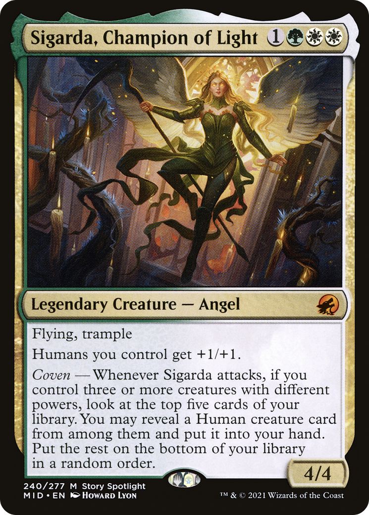 Sigarda, Champion of Light (MID-240) [Innistrad: Midnight Hunt]