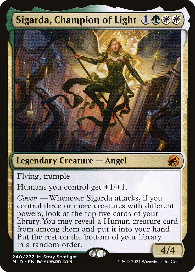 Sigarda, Champion of Light (MID-240) [Innistrad: Midnight Hunt]