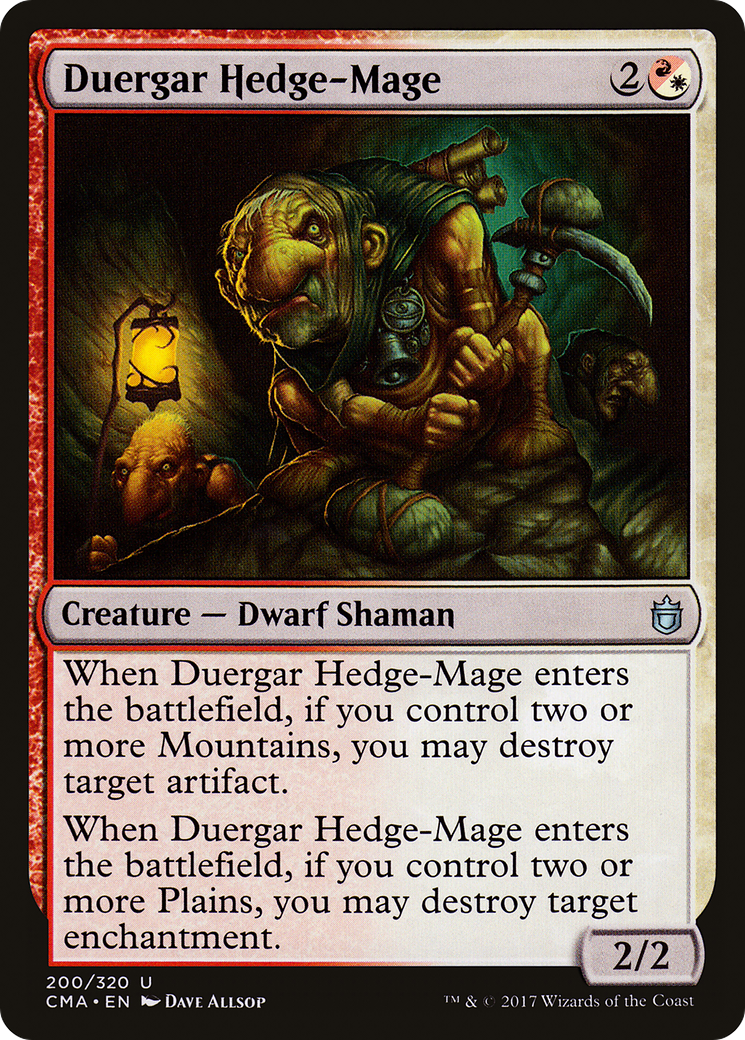 Duergar Hedge-Mage (CMA-200) [Commander Anthology]