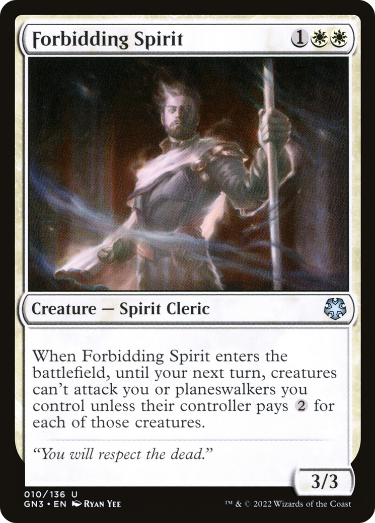 Forbidding Spirit (GN3-010) [Game Night: Free-for-All]