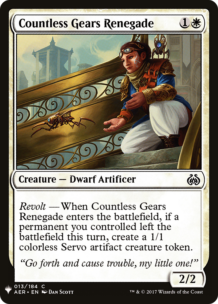 Countless Gears Renegade (LIST-AER-13) [The List]