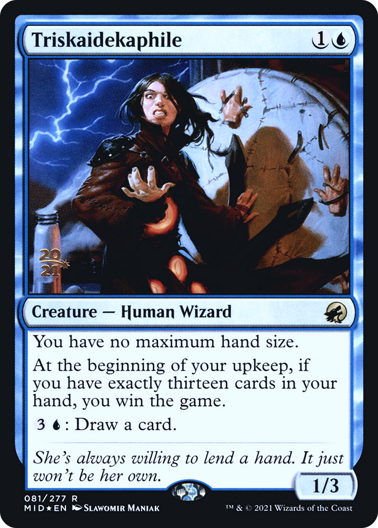 Triskaidekaphile (PRE-81S) [Innistrad: Midnight Hunt Promos] Foil