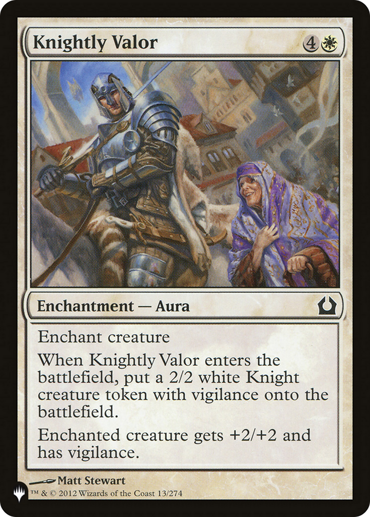 Knightly Valor (LIST-RTR-13) [The List]
