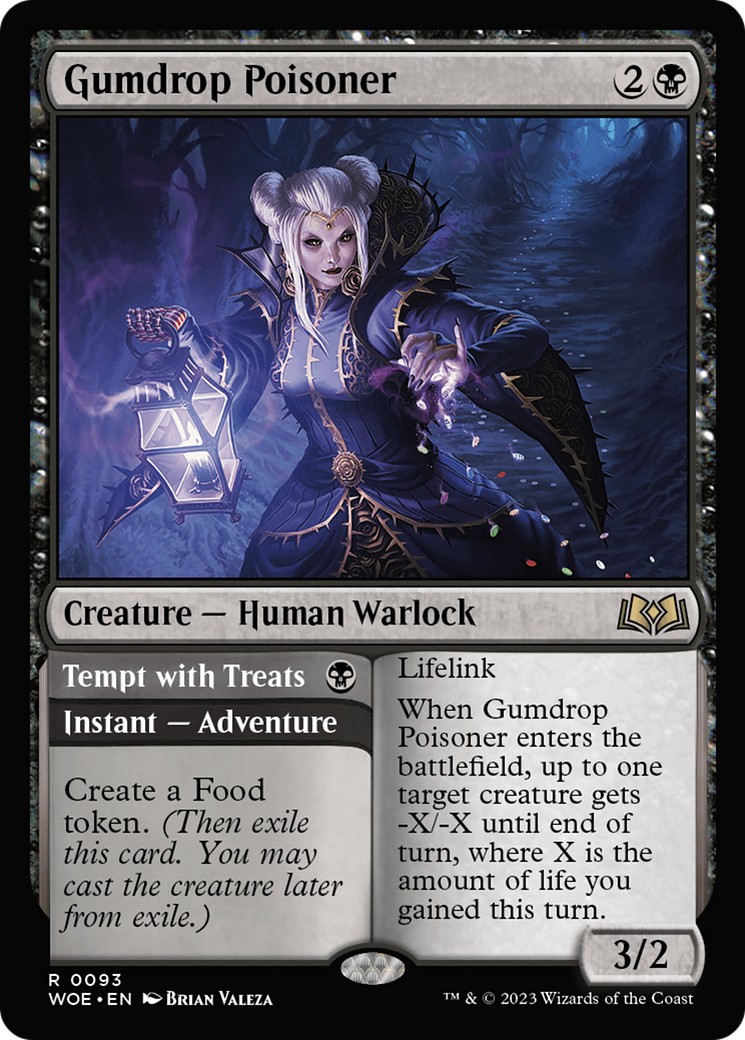 Gumdrop Poisoner // Tempt with Treats (WOE-093) [Wilds of Eldraine] Foil