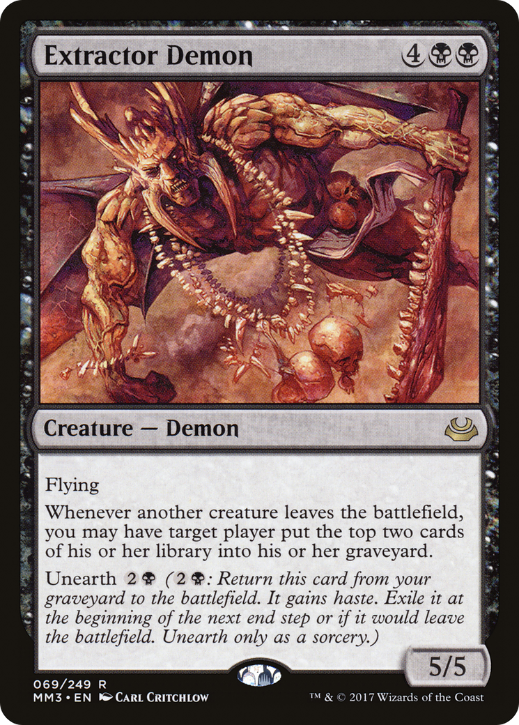 Extractor Demon (MM3-069) [Modern Masters 2017] Foil