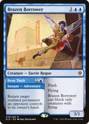 Brazen Borrower // Petty Theft (PPELD-39P) [Throne of Eldraine Promos] Foil