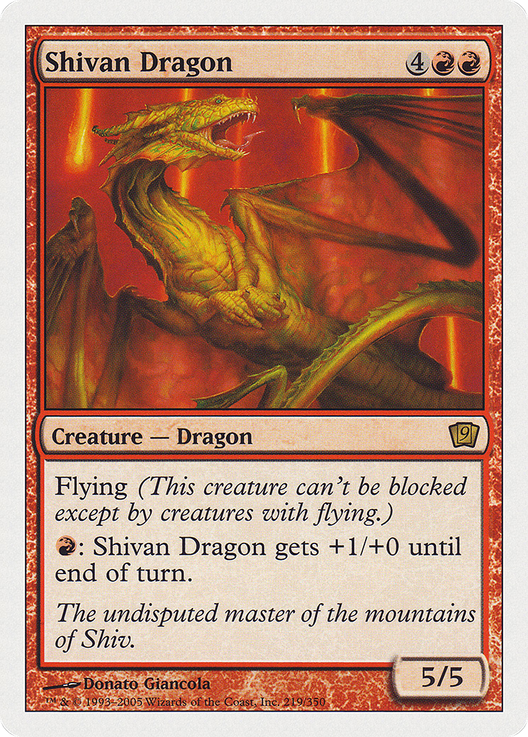 Shivan Dragon [Ninth Edition] Foil