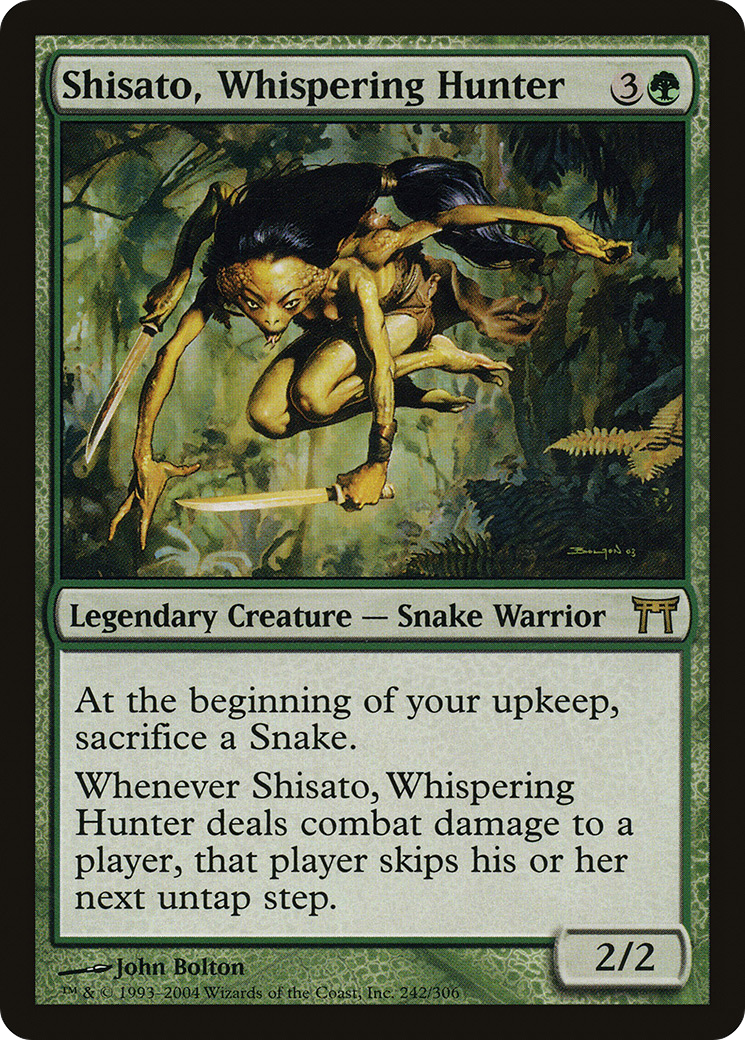 Shisato, Whispering Hunter (CHK-242) [Champions of Kamigawa]
