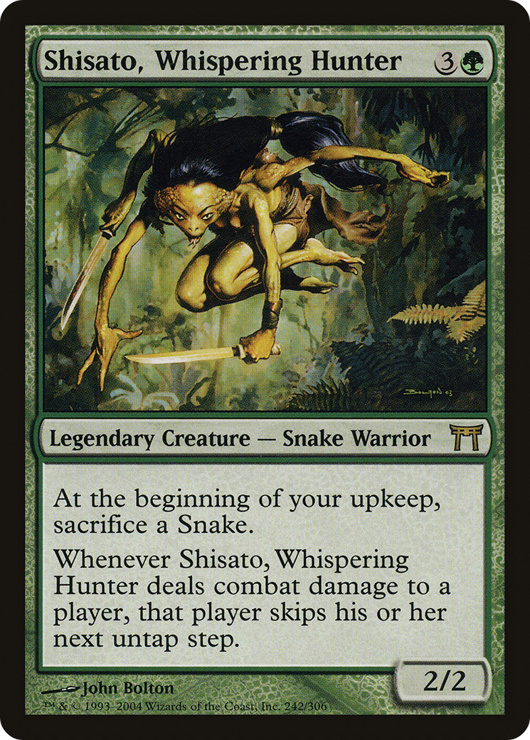 Shisato, Whispering Hunter (CHK-242) [Champions of Kamigawa] Foil