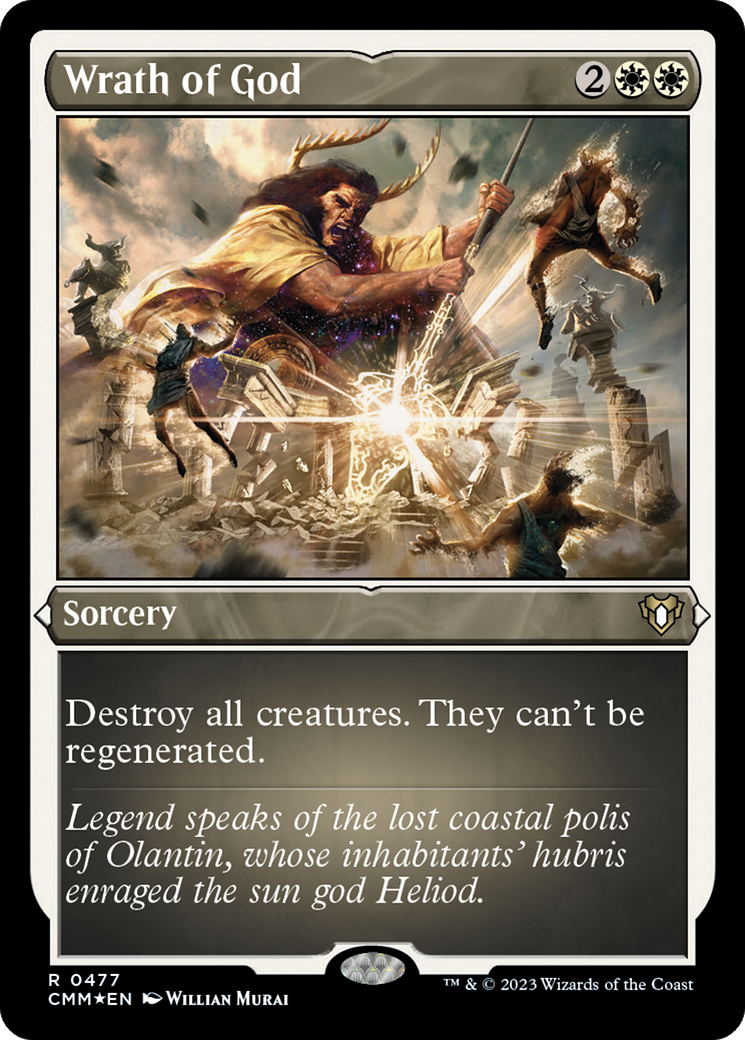 Wrath of God (CMM-477) [Commander Masters] Etched Foil
