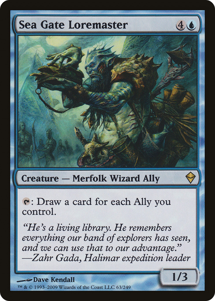Sea Gate Loremaster (ZEN-063) [Zendikar]