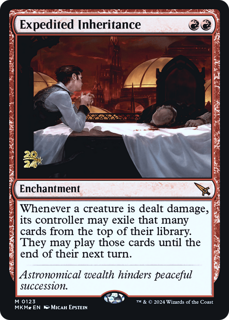 Expedited Inheritance (PRE-123S) [Murders at Karlov Manor Promos] Foil