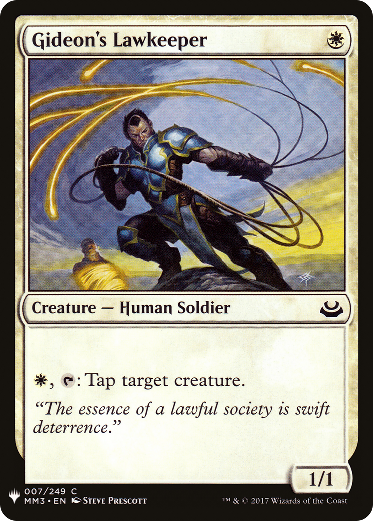 Gideon's Lawkeeper (LIST-MM3-7) [The List]