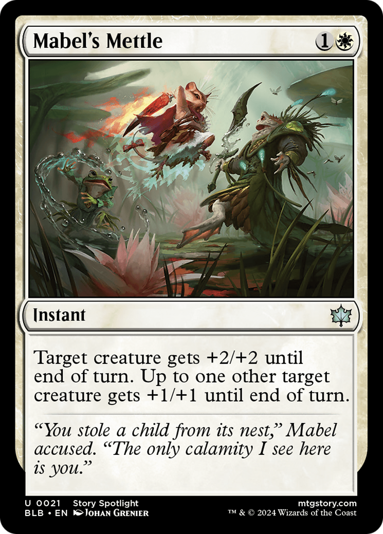Mabel's Mettle (BLB-021) [Bloomburrow] Foil