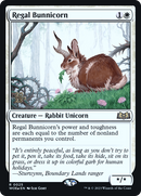 Regal Bunnicorn (PRE-25S) [Wilds of Eldraine Promos] Foil