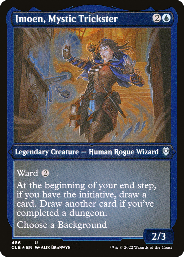 Imoen, Mystic Trickster (Foil Etched) (CLB-486) [Commander Legends: Battle for Baldur's Gate] Foil