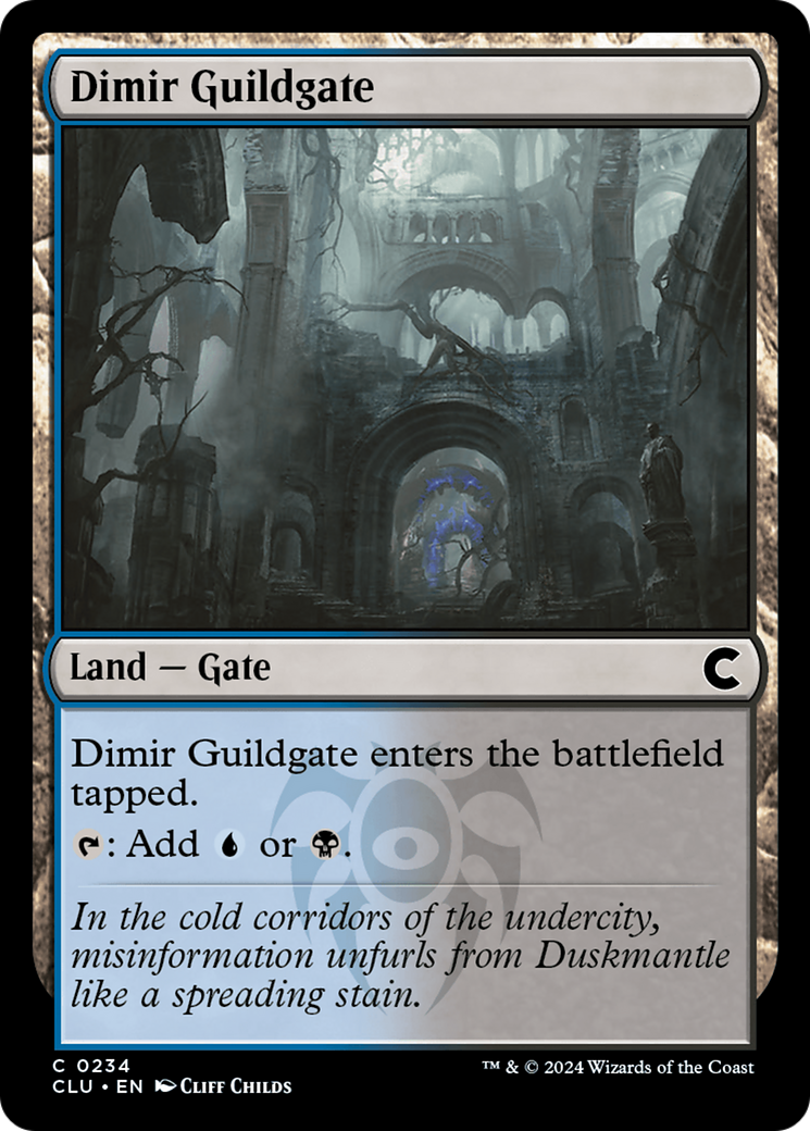 Dimir Guildgate (CLU-234) [Ravnica: Clue Edition]