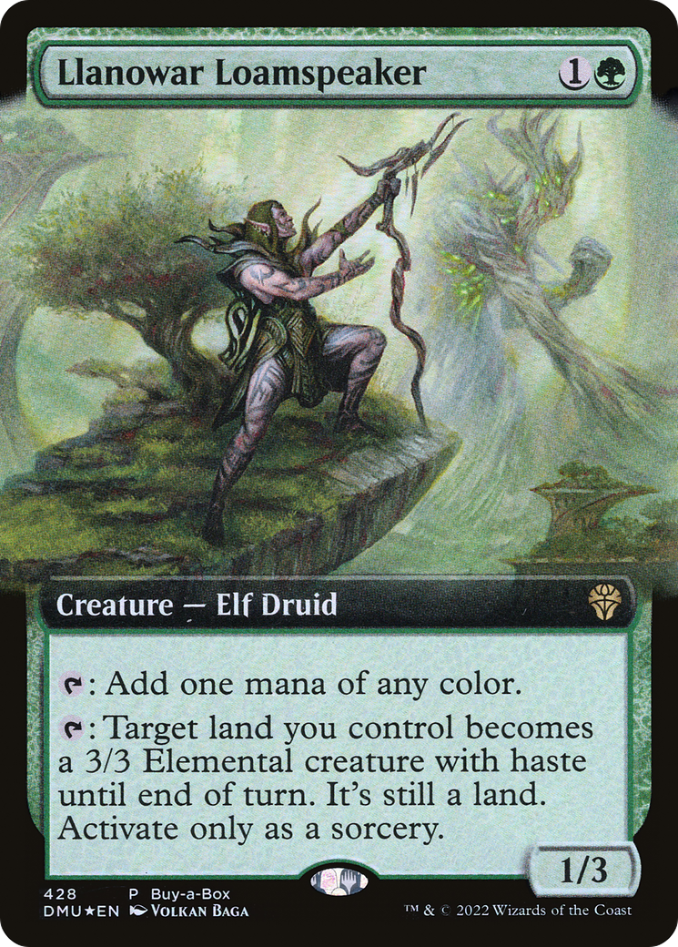 Llanowar Loamspeaker (BABP-428) (Extended Art) [Dominaria United]