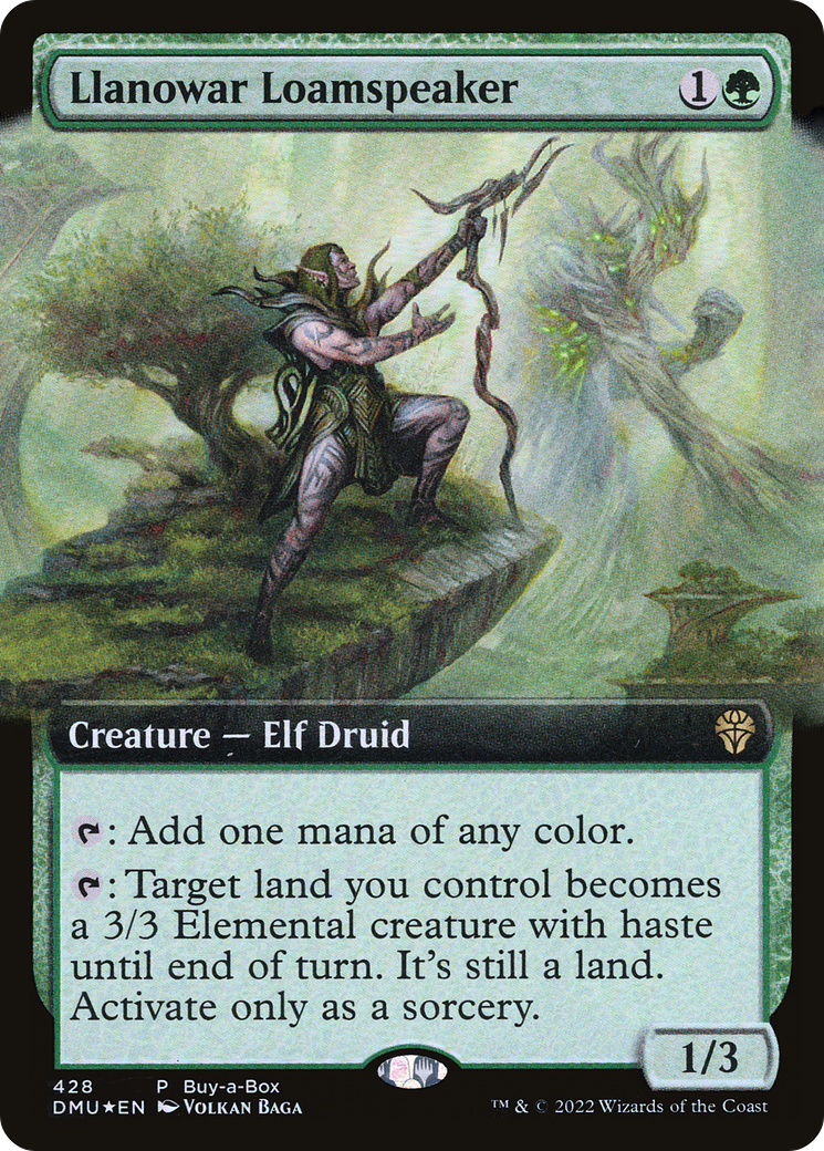 Llanowar Loamspeaker (BABP-428) [Dominaria United]: (Extended Art)