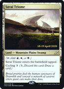 Savai Triome (PRE-253S) [Ikoria: Lair of Behemoths Promos] Foil