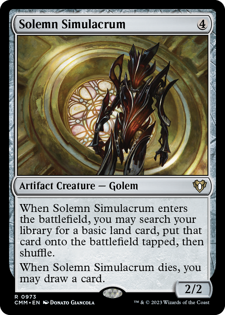 Solemn Simulacrum (CMM-973) [Commander Masters]