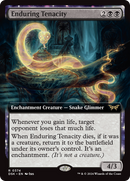 Enduring Tenacity (DSK-374) [Duskmourn: House of Horror]: (Extended Art, enchantment) Foil