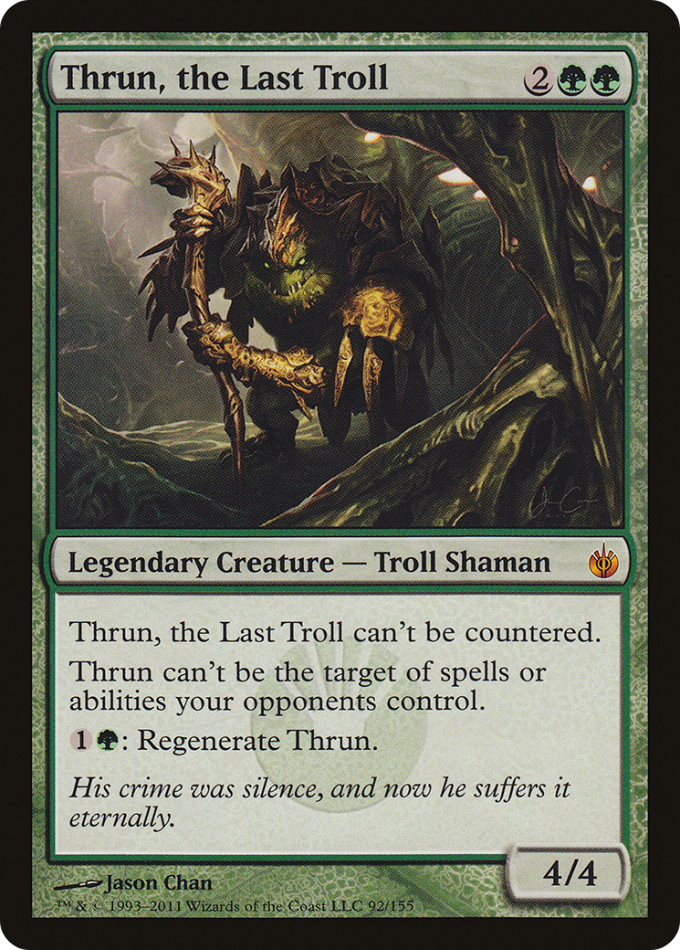 Thrun, the Last Troll (MBS-092) [Mirrodin Besieged]