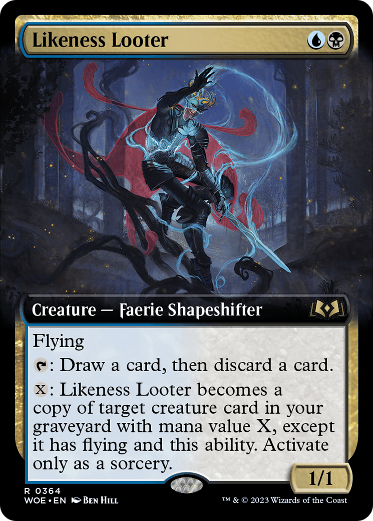 Likeness Looter (WOE-364) [Wilds of Eldraine]: (Extended Art) Foil