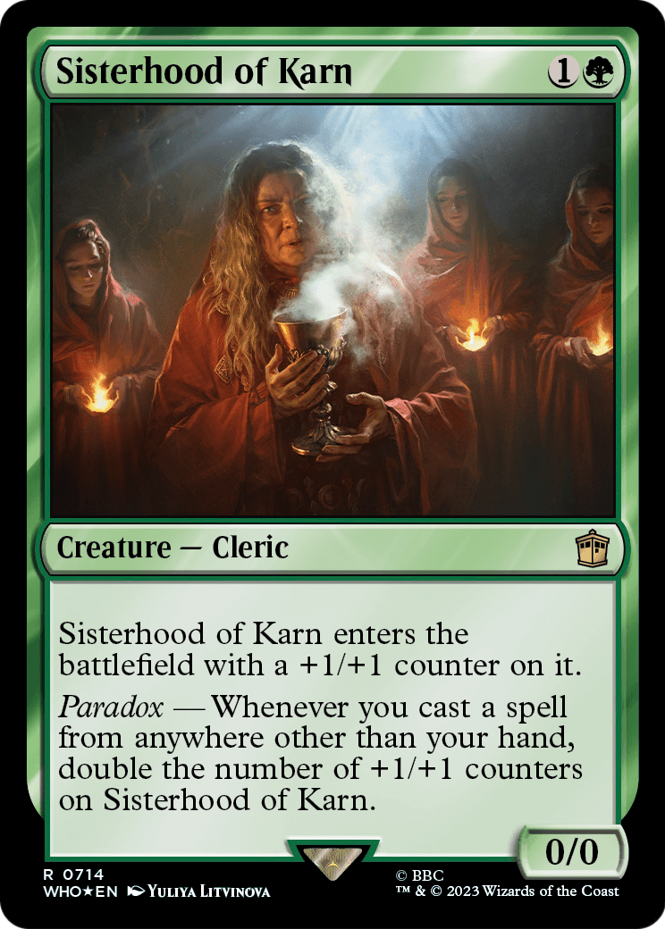 Sisterhood of Karn (Surge Foil) (WHO-714) [Doctor Who] Foil