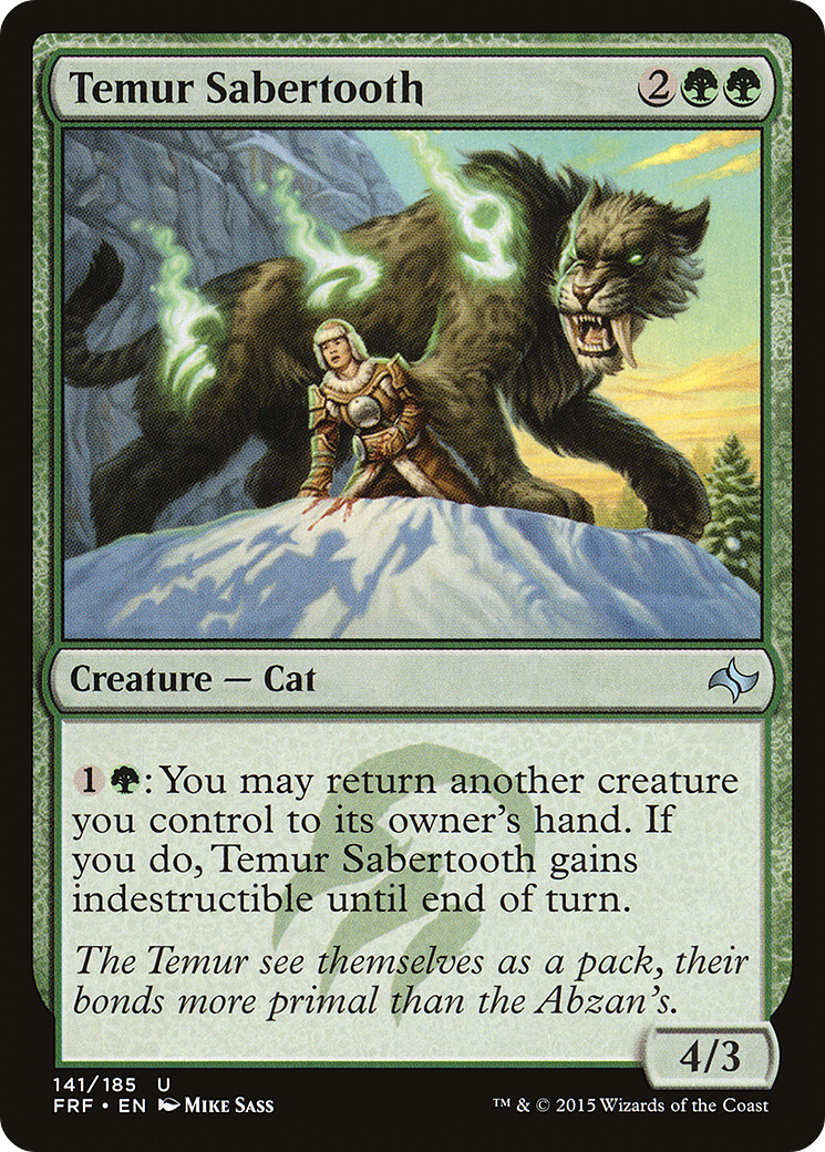 Temur Sabertooth (FRF-141) [Fate Reforged]