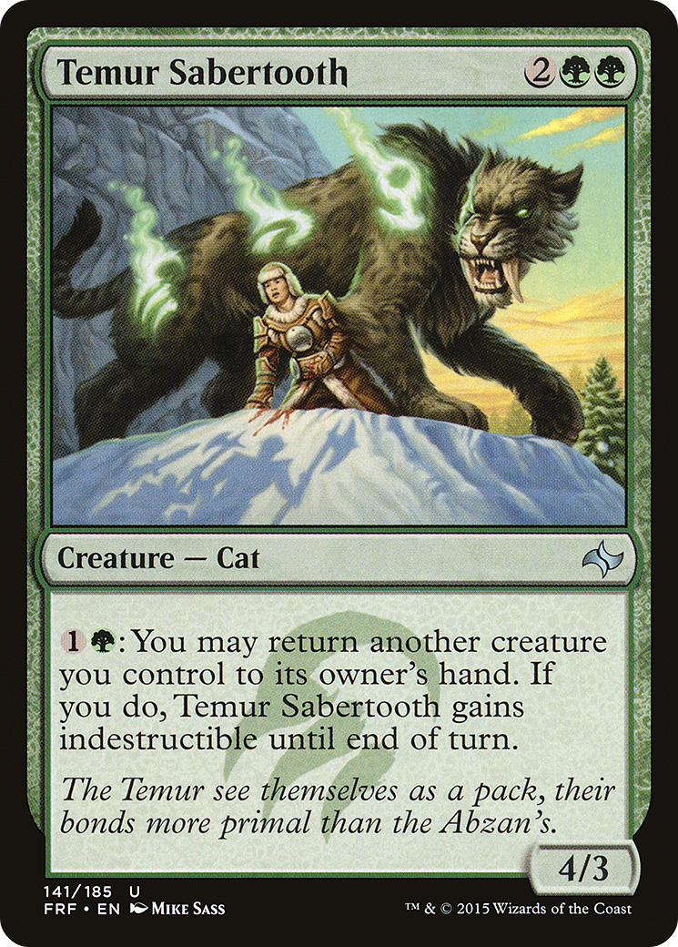 Temur Sabertooth (FRF-141) [Fate Reforged] Foil