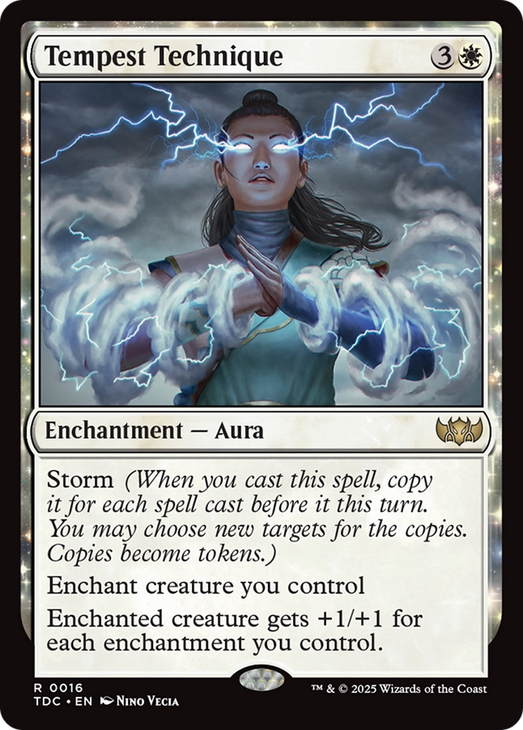 Tempest Technique (TDC-016) [Commander: Tarkir: Dragonstorm]: (enchantment)
