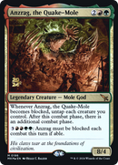 Anzrag, the Quake-Mole (PRE-186S) [Murders at Karlov Manor Promos] Foil