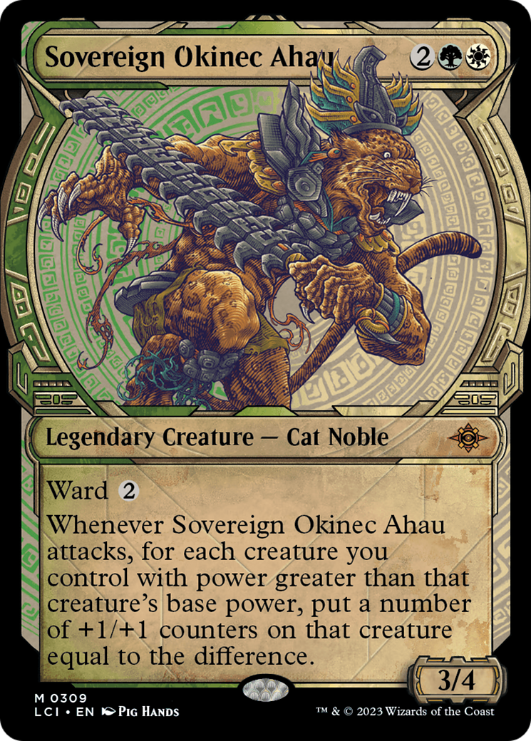 Sovereign Okinec Ahau (LCI-309) [The Lost Caverns of Ixalan]: (Showcase) Foil