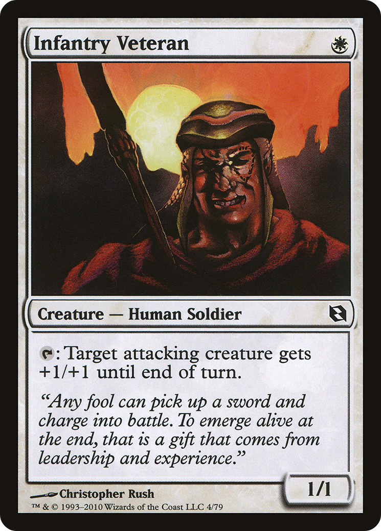 Infantry Veteran (DDF-004) [Duel Decks: Elspeth vs. Tezzeret]
