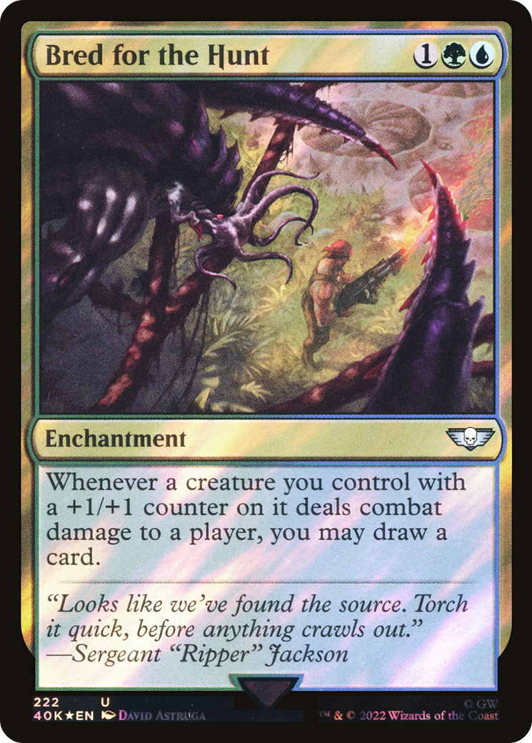 Bred for the Hunt (40K-222★) [Warhammer 40,000 Commander] Foil