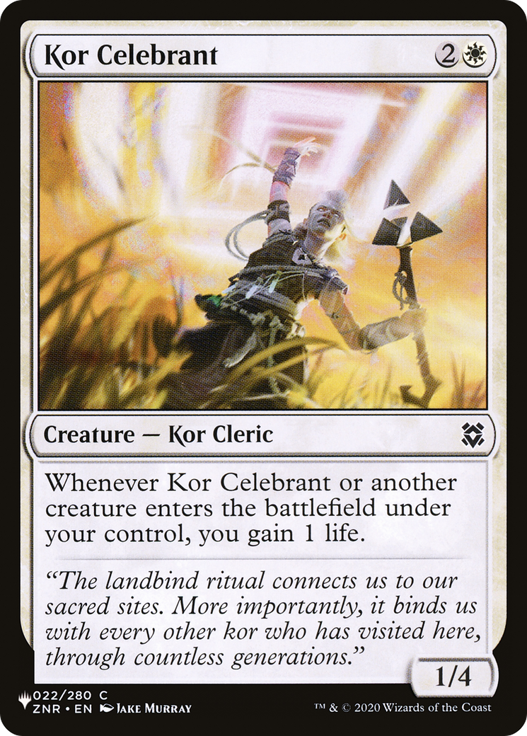 Kor Celebrant (LIST-ZNR-22) [The List]